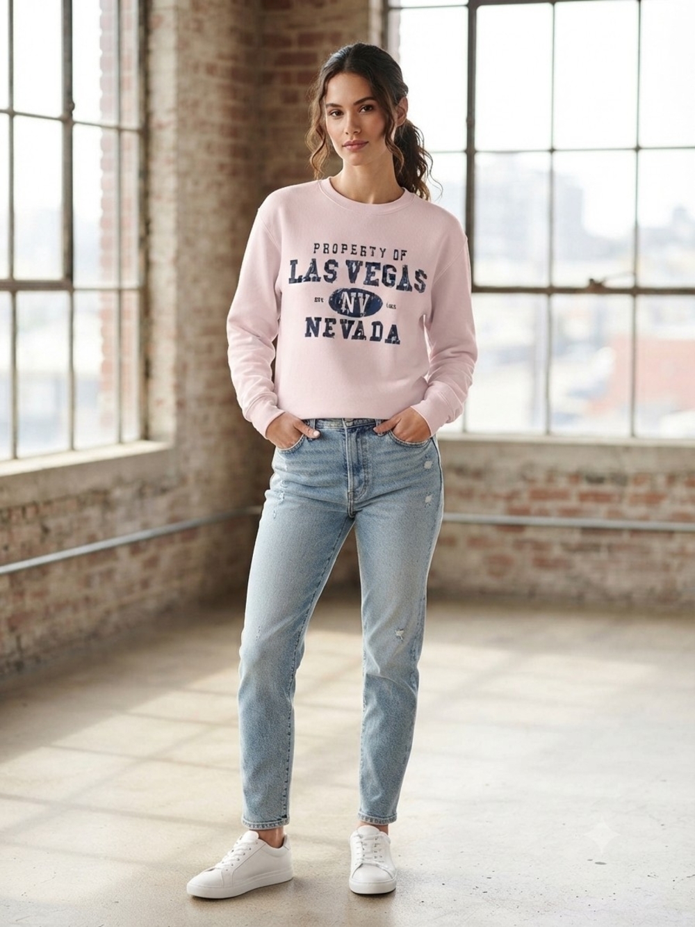 Gildan Pink Graphic Sweatshirt
